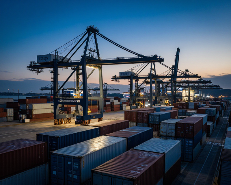 South Korean Export Growth Concept