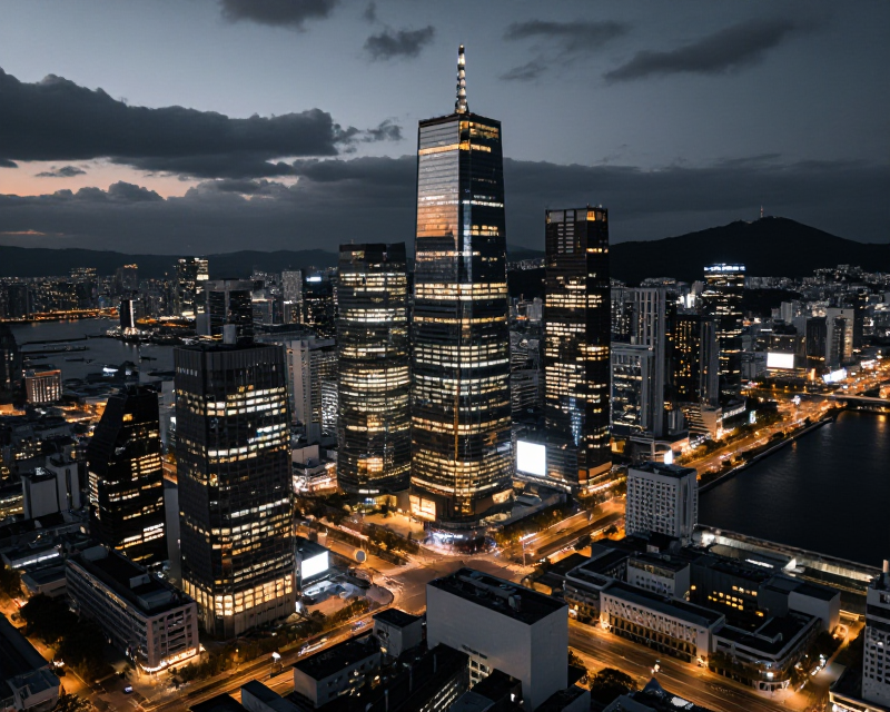 Seoul Financial District at Twilight