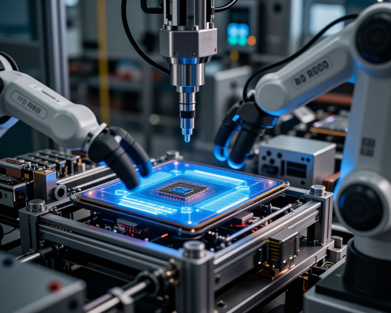 High-tech industrial landscape in South Korea