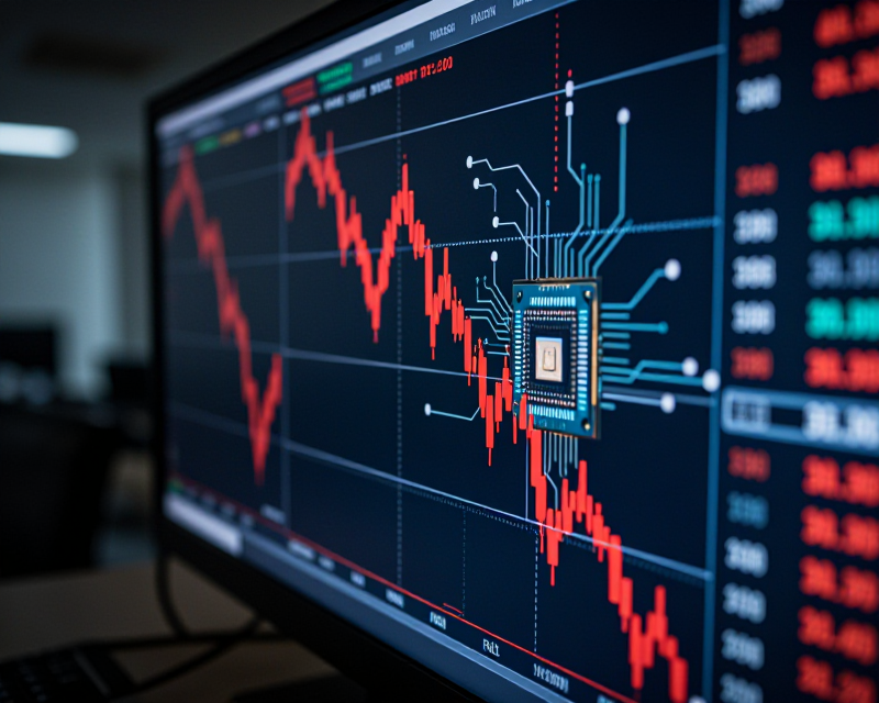 Financial market volatility atmosphere