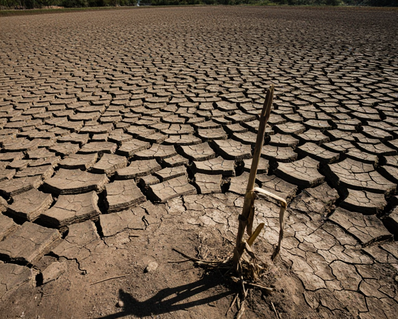 Drought landscape in Honduras